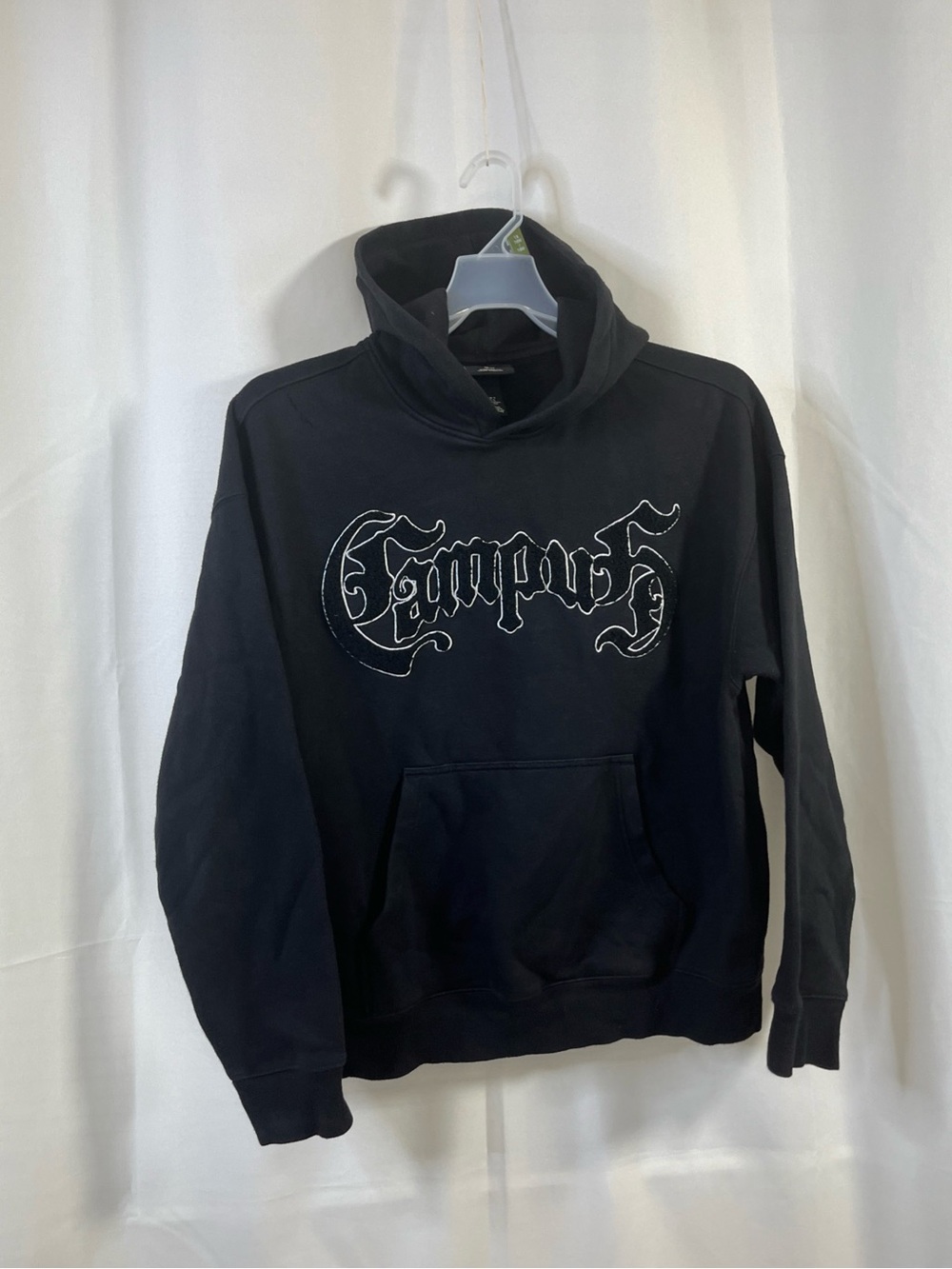 H&M Mens Oversize Pullover Hoodie Sweatshirt Campus LoGo Design Fleece Small